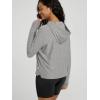 imageODODOS Womens Essential Hoodie  Ultra Soft Stratum Tech Pullover UPF 50 Moisture Wicking Long Sleeve TopGrey Heather
