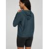 imageODODOS Womens Essential Hoodie  Ultra Soft Stratum Tech Pullover UPF 50 Moisture Wicking Long Sleeve TopNavy Heather