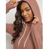 imageODODOS Womens Essential Hoodie  Ultra Soft Stratum Tech Pullover UPF 50 Moisture Wicking Long Sleeve TopTamarind Heather