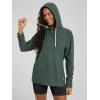 imageODODOS Womens Oversized Hoodie  Ultra Soft Stratum Tech Pullover UPF 50 Long Sleeve Tops with Kangaroo PocketAspen Heather