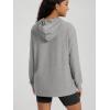 imageODODOS Womens Oversized Hoodie  Ultra Soft Stratum Tech Pullover UPF 50 Long Sleeve Tops with Kangaroo PocketGrey Heather