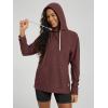imageODODOS Womens Oversized Hoodie  Ultra Soft Stratum Tech Pullover UPF 50 Long Sleeve Tops with Kangaroo PocketJava Heather