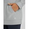 imageODODOS Womens Oversized Hoodie  Ultra Soft Stratum Tech Pullover UPF 50 Long Sleeve Tops with Kangaroo PocketPale Grey Heather