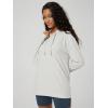 imageODODOS Womens Oversized Hoodie  Ultra Soft Stratum Tech Pullover UPF 50 Long Sleeve Tops with Kangaroo PocketSalt Heather