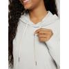 imageODODOS Womens Oversized Hoodie  Ultra Soft Stratum Tech Pullover UPF 50 Long Sleeve Tops with Kangaroo PocketSalt Heather