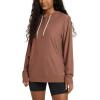 imageODODOS Womens Oversized Hoodie  Ultra Soft Stratum Tech Pullover UPF 50 Long Sleeve Tops with Kangaroo PocketTamarind Heather