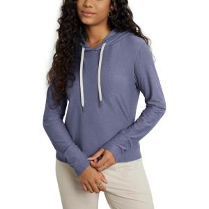 imageODODOS Womens Essential Hoodie  Ultra Soft Stratum Tech Pullover UPF 50 Moisture Wicking Long Sleeve TopCosmic Heather