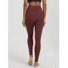 imageODODOS No Front Seam Yoga Leggings for Women  25quot  28quot High Waist Buttery Soft Lounge Yoga PantsBurgundy