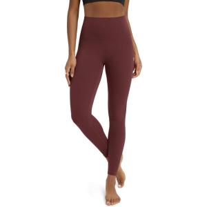 imageODODOS No Front Seam Yoga Leggings for Women  25quot  28quot High Waist Buttery Soft Lounge Yoga PantsBurgundy