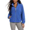imageODODOS Womens Polar Fleece FullZip Jacket  Soft Warm Winter Essential Long Sleeve Outerwear with PocketsVictoria Blue