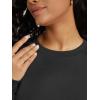 imageODODOS Womens Modal Soft Raglan Long Sleeve Sweatshirts Oversized Crew Neck Relaxed Pullover Top Fall OutfitsBlack