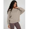 imageODODOS Womens Modal Soft Raglan Long Sleeve Sweatshirts Oversized Crew Neck Relaxed Pullover Top Fall OutfitsKhaki