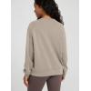 imageODODOS Womens Modal Soft Raglan Long Sleeve Sweatshirts Oversized Crew Neck Relaxed Pullover Top Fall OutfitsKhaki