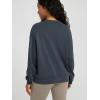 imageODODOS Womens Modal Soft Raglan Long Sleeve Sweatshirts Oversized Crew Neck Relaxed Pullover Top Fall OutfitsNavy