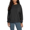 imageODODOS Womens Modal Soft Raglan Long Sleeve Sweatshirts Oversized Crew Neck Relaxed Pullover Top Fall OutfitsBlack