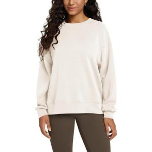 imageODODOS Womens Modal Soft Raglan Long Sleeve Sweatshirts Oversized Crew Neck Relaxed Pullover Top Fall OutfitsIvory