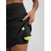 imageODODOS Womens Drawstring Tie Daily Skirts Long 17quot  Builtin Shorts Athletic Golf Tennis Skorts with Ball PocketBlack