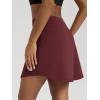 imageODODOS Womens Drawstring Tie Daily Skirts Long 17quot  Builtin Shorts Athletic Golf Tennis Skorts with Ball PocketBurgundy