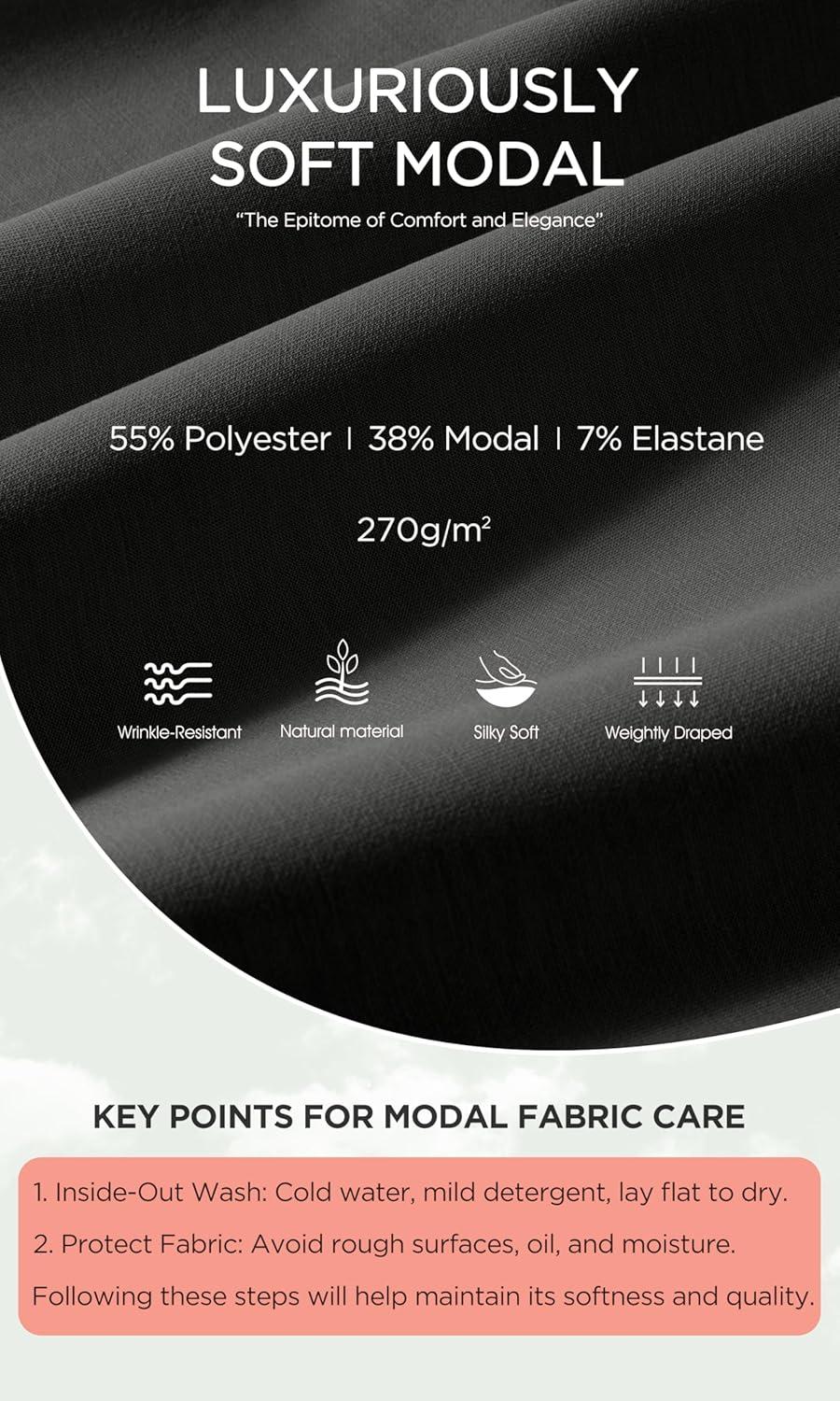 imageODODOS Modal Soft HalfZip Sweatshirts for Women Long Sleeve Relaxed Fit Collared Pullover TopBlack