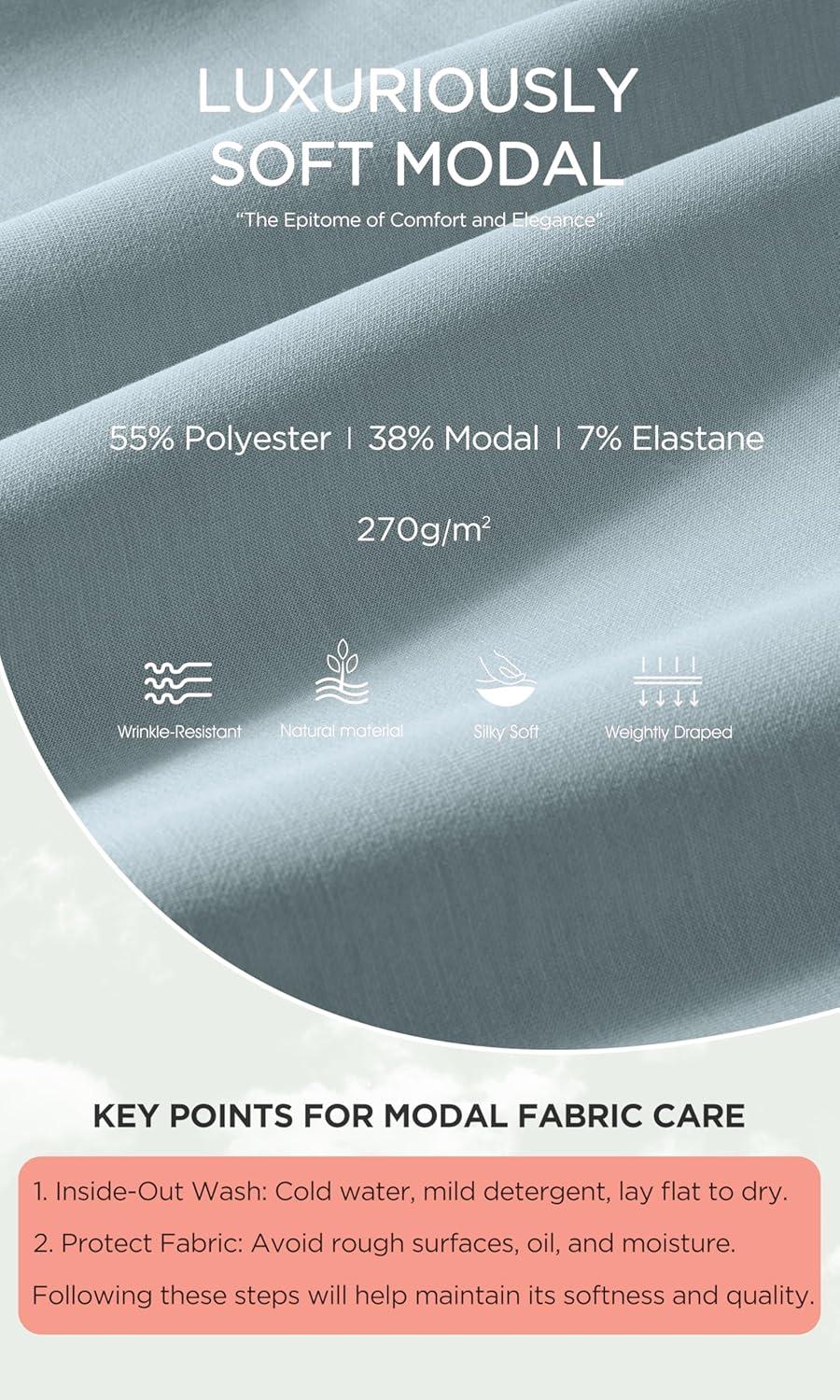 imageODODOS Modal Soft HalfZip Sweatshirts for Women Long Sleeve Relaxed Fit Collared Pullover TopGrey Blue