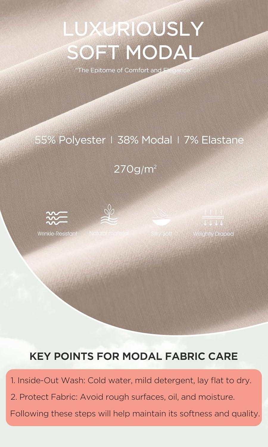 imageODODOS Modal Soft Wide Leg Cropped Pants for Women High Waist Casual Relaxed Pants with Pockets25 InseamSmokey Taupe