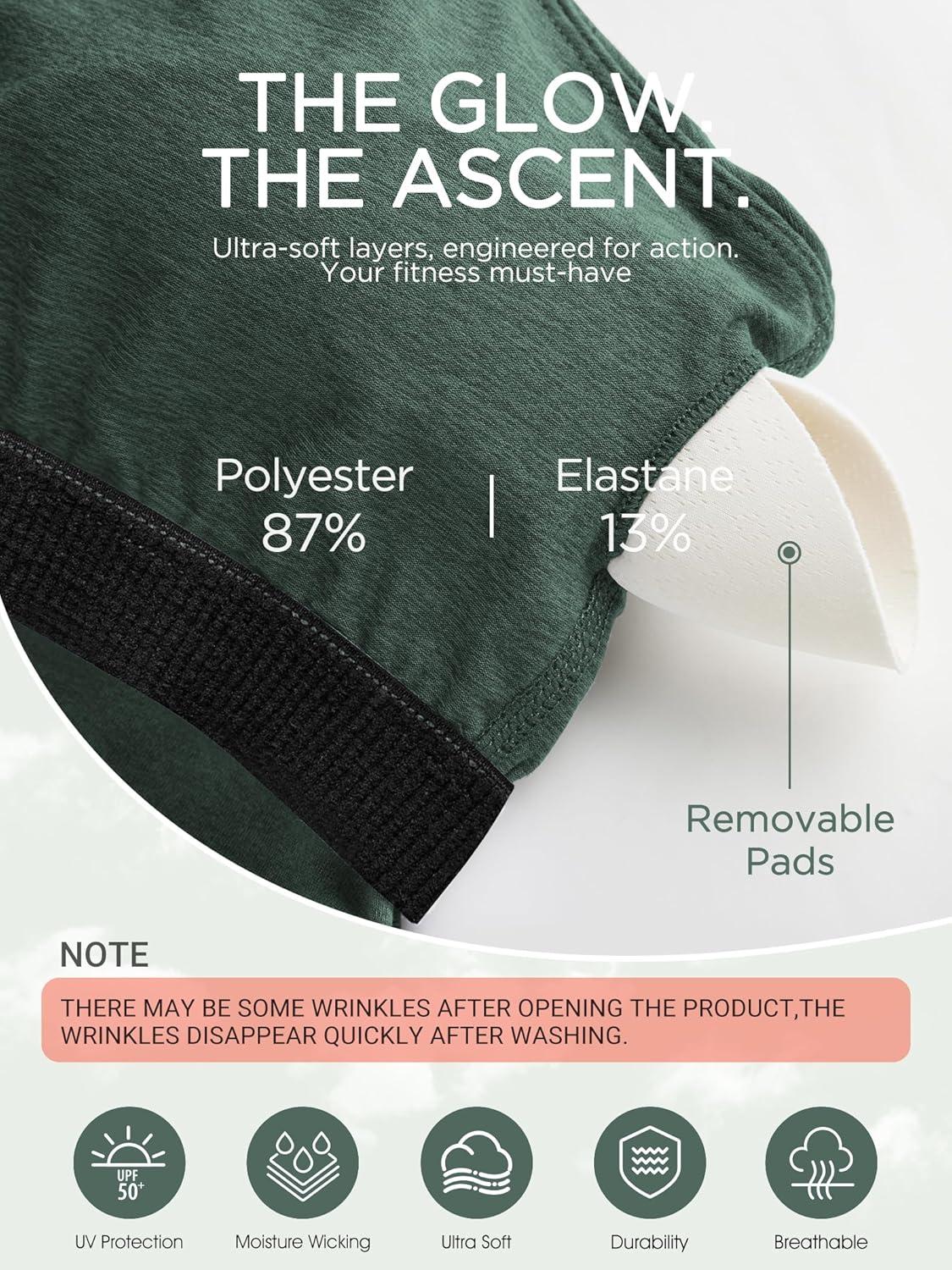 imageODODOS Womens Cloud Feeling Racerback Tennis Dress with Separate Shorts and Built in Bra Mini Tank DressAspen Heather