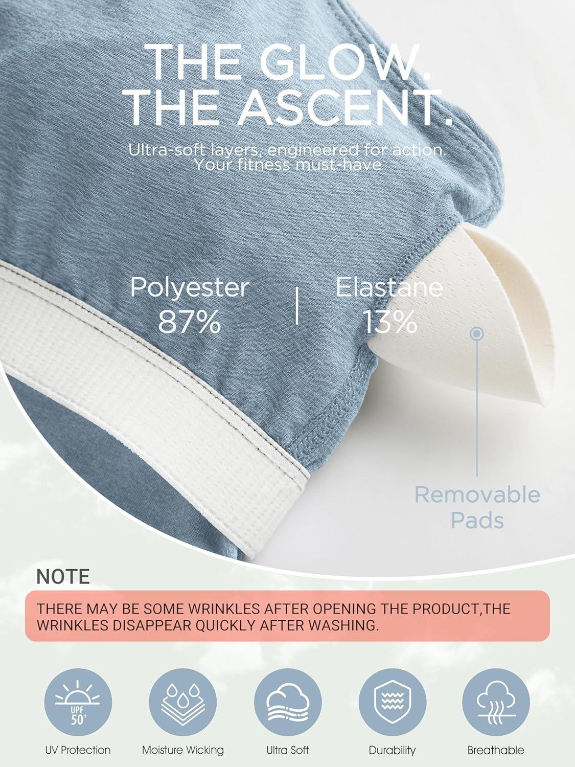 imageODODOS Womens Cloud Feeling Racerback Tennis Dress with Separate Shorts and Built in Bra Mini Tank DressDusty Blue Heather