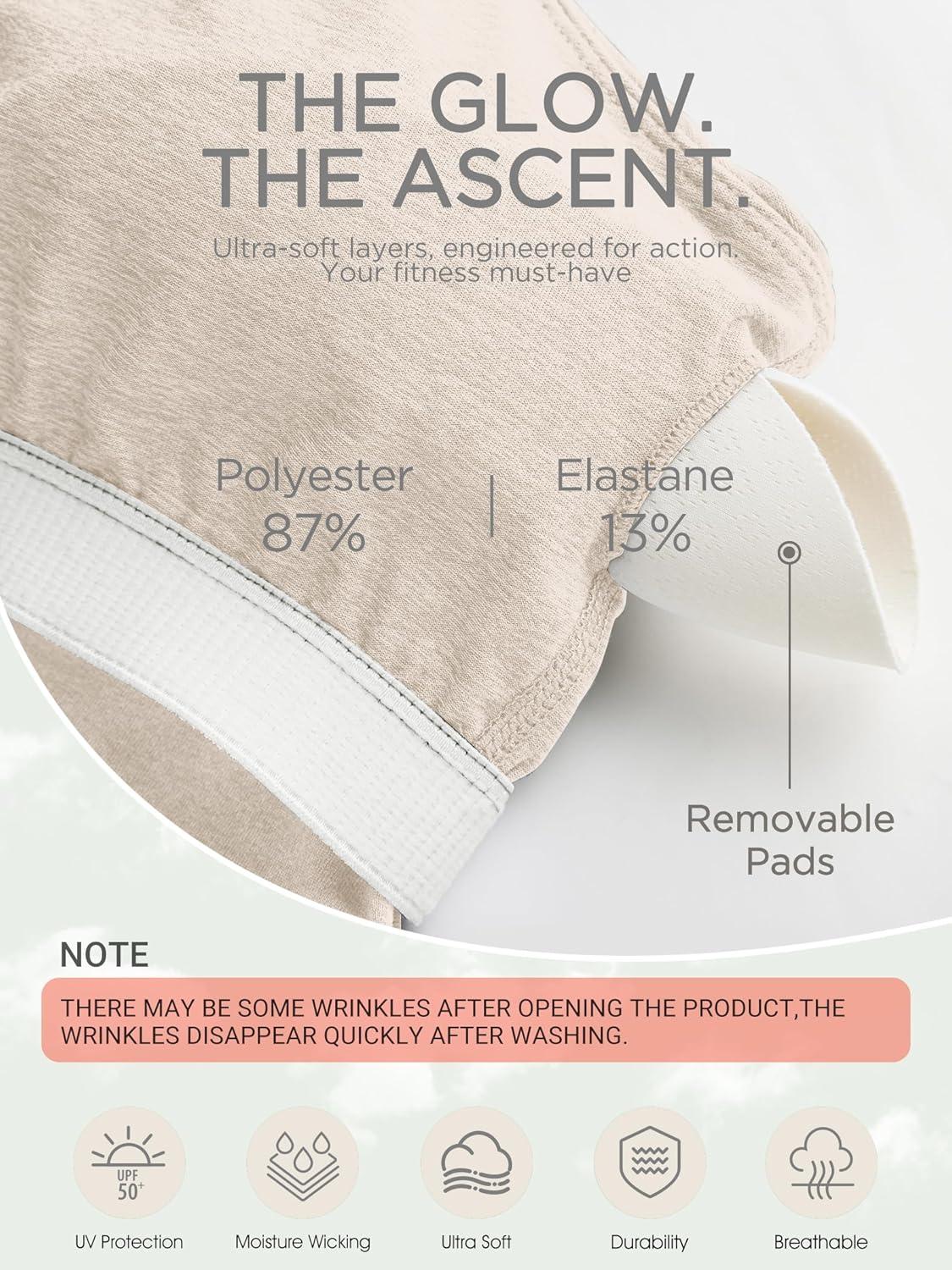 imageODODOS Womens Cloud Feeling Racerback Tennis Dress with Separate Shorts and Built in Bra Mini Tank DressEcru Heather