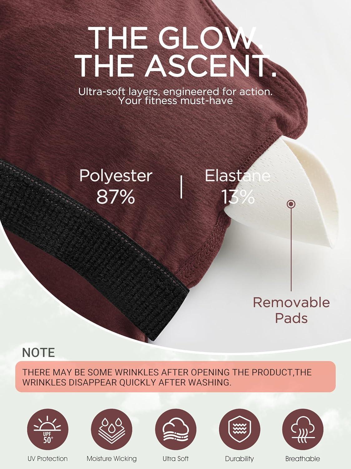 imageODODOS Womens Cloud Feeling Racerback Tennis Dress with Separate Shorts and Built in Bra Mini Tank DressJava Heather