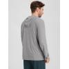 imageODODOS Mens FullZip Hoodie  Stratum Tech Ultra Soft Outfit UPF 50 Performance Hooded Jacket with PocketsGrey Heather