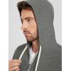 imageODODOS Mens FullZip Hoodie  Stratum Tech Ultra Soft Outfit UPF 50 Performance Hooded Jacket with PocketsSmoke Heather