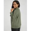 imageODODOS Modal Soft HalfZip Sweatshirts for Women Long Sleeve Relaxed Fit Collared Pullover TopDark Sage