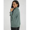 imageODODOS Modal Soft HalfZip Sweatshirts for Women Long Sleeve Relaxed Fit Collared Pullover TopSlate Green