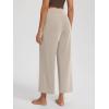 imageODODOS Modal Soft Wide Leg Cropped Pants for Women High Waist Casual Relaxed Pants with Pockets25 InseamSmokey Taupe