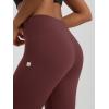 imageODODOS Womens High Waist Flared Yoga Pants Tummy Control Gym Workout Bootcut Leggings with Inner Pocket  29quot  31quot InseamBurgundy