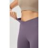 imageODODOS Womens Crossover Flared Yoga Pants Cloud Feeling Soft High Waist Bootcut Leggings with Back Pocket 30quot  32quot InseamAsh Violet