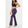 imageODODOS Womens Crossover Flared Yoga Pants Cloud Feeling Soft High Waist Bootcut Leggings with Back Pocket 30quot  32quot InseamDark Purple