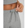 imageODODOS Womens Wide Leg Pants  Ultra Soft Stratum Tech Adjustable MidRise Casual Pajama Lounge PantsGrey Heather