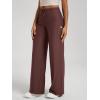 imageODODOS Womens Wide Leg Pants  Ultra Soft Stratum Tech Adjustable MidRise Casual Pajama Lounge PantsJava Heather