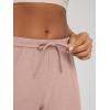 imageODODOS Womens Wide Leg Pants  Ultra Soft Stratum Tech Adjustable MidRise Casual Pajama Lounge PantsRose Pink Heather