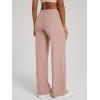 imageODODOS Womens Wide Leg Pants  Ultra Soft Stratum Tech Adjustable MidRise Casual Pajama Lounge PantsRose Pink Heather