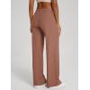 imageODODOS Womens Wide Leg Pants  Ultra Soft Stratum Tech Adjustable MidRise Casual Pajama Lounge PantsTamarind Heather