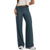 imageODODOS Womens Wide Leg Pants  Ultra Soft Stratum Tech Adjustable MidRise Casual Pajama Lounge PantsNavy Heather