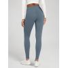 imageODODOS Womens Thermal Bonded Fleece Lined Leggings  Thick Warm Winter High Waisted Yoga Pants with Back Pocket  25quot  28quotBlue Gray