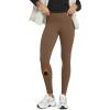 imageODODOS Womens Thermal Bonded Fleece Lined Leggings  Thick Warm Winter High Waisted Yoga Pants with Back Pocket  25quot  28quotChocolate