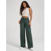 image:imageODODOS Womens Wide Leg Pants  Ultra Soft odSTRATUM Tech Adjustable MidRise Casual Pajama Lounge PantsAspen Heather