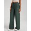 image:imageODODOS Womens Wide Leg Pants  Ultra Soft odSTRATUM Tech Adjustable MidRise Casual Pajama Lounge PantsAspen Heather