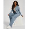 image:imageODODOS Womens Wide Leg Pants  Ultra Soft odSTRATUM Tech Adjustable MidRise Casual Pajama Lounge PantsDusty Blue Heather