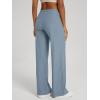 image:imageODODOS Womens Wide Leg Pants  Ultra Soft odSTRATUM Tech Adjustable MidRise Casual Pajama Lounge PantsDusty Blue Heather