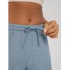 image:imageODODOS Womens Wide Leg Pants  Ultra Soft odSTRATUM Tech Adjustable MidRise Casual Pajama Lounge PantsDusty Blue Heather